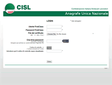 Tablet Screenshot of gestioneiscritti.cisl.it